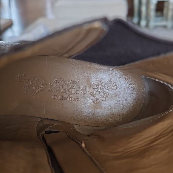 Nine West Vintage American Collection Bootie Size 8 Brown Western - Picture 13 of 13